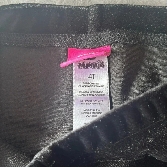 Disney - Minnie Mouse Velour leggings - Size  4 - Picture 4 of 5